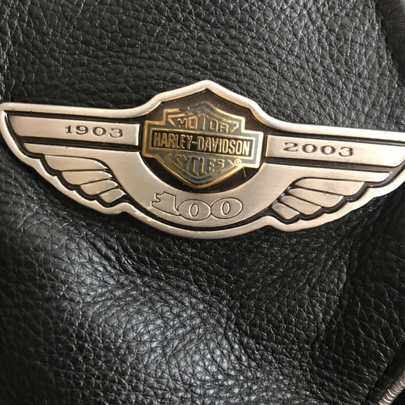 100th Anniversary Harley-Davidson Leather Vest - Picture 5 of 8